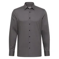 Eterna Langarmhemd Slim Fit grau 40
