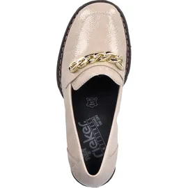 Rieker Damen Halbschuhe Y4150 Slipper beige, weit