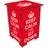 Werkhaus Photohocker Keep Calm 30 x 42 x 30 cm Rot