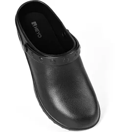 HEYO Gartenschuhe Clogs Uni HEYO Gartenclogs Damen Herren Geschlossen Leicht Hausschuhe Pantoletten Schwarz 37) - 37