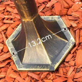 hofstein Außenleuchte Aluminium/Glas mit Bewegungsmelder E27 IP44 1 Stück braun/gold