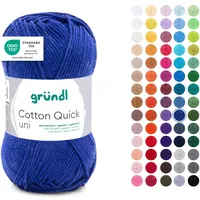 120 Häkelgarn Cotton Quick Blau 50 g