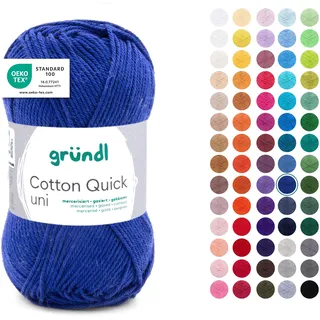 Gründl Häkelgarn Cotton Quick Blau 50 g