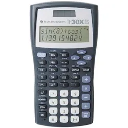 Schulrechner TI-30 X IIS Schwarz, Silber