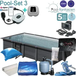 Gre Composite Rechteckpool 606 x 326 x124 cm SET 3