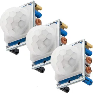 AZDelivery 3 x HC-SR501 PIR Bewegungssensor Bewegungsmelde Modul kompatibel mit Arduino und Raspberry Pi inklusive E-Book!