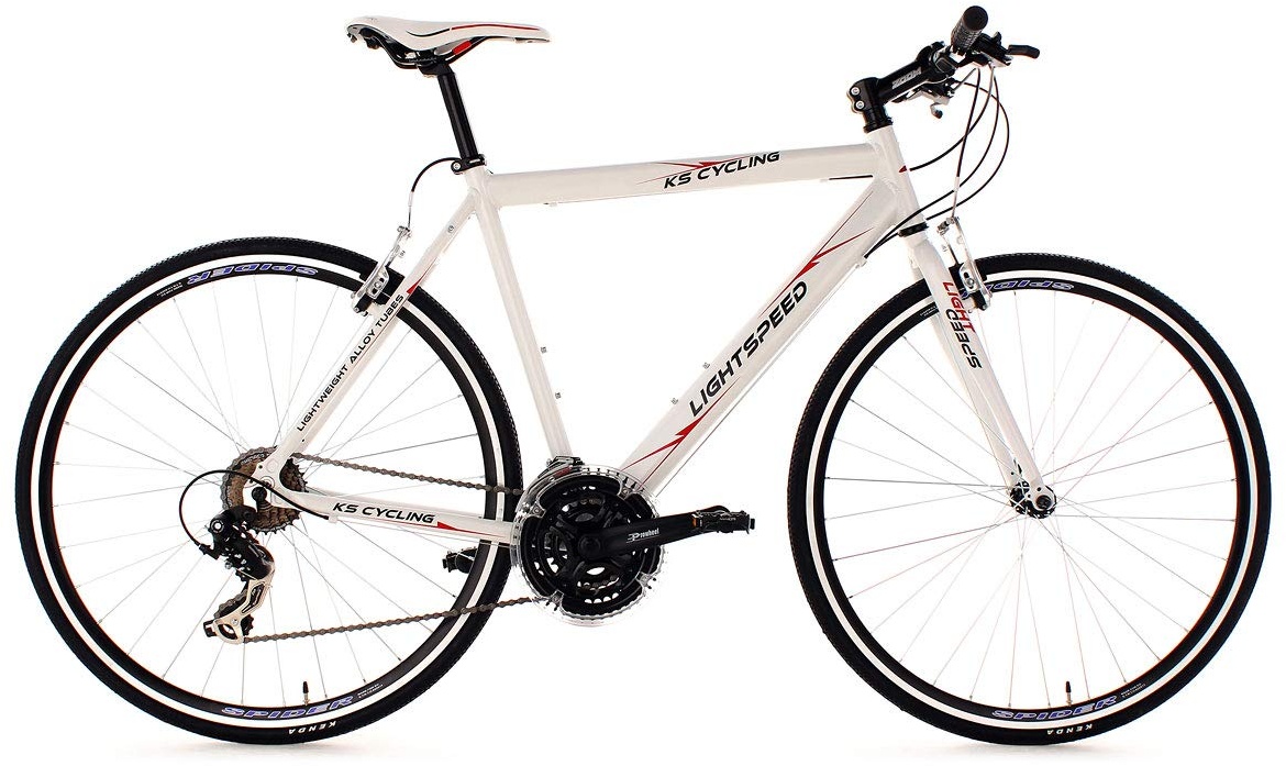 KS Cycling Fahrrad Fitnessbike Alu Lightspeed RH 54 cm, Weiß, 28