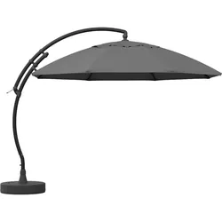 SUN GARDEN Ampelschirm Easy Sun TOP MODE Ø 375 cm anthrazit / grau-meliert