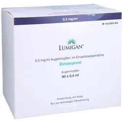 LUMIGAN 0,3 mg/ml Augentropfen im Einzeldosisbeh. 90X0,4 ml