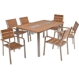 Garden Pleasure Florence Set 7-tlg. Braun
