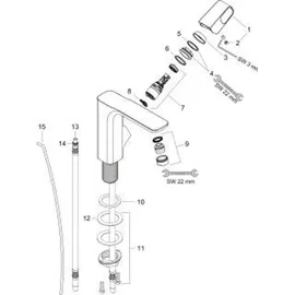 Axor Urquiola 130 Einhandmischer DN 15 (11020000)