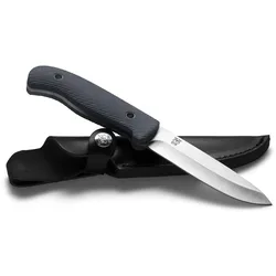 Oyo Nordic Outdoormesser mit Scheide - STK - schwarz