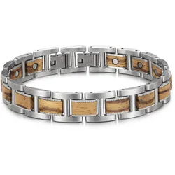 Firetti Gliederarmband »Schmuck Geschenk XYLO« Firetti edelstahlfarben-braun