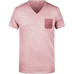 Herren Slub-T - Farbe pink - Größe M