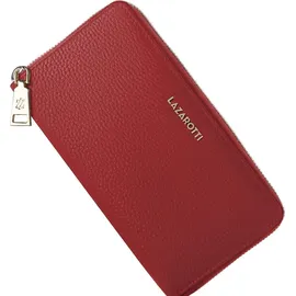 lazarotti Bologna Leather Geldbörse Damen rot
