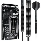 WINMAU Blackout 22g Profi Wolfram Steeltip Dartpfeile Set mit Flights und Schäfte