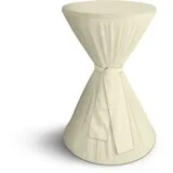 BestLivings Bistro Stehtischhusse Ø80 cm x 145 cm - (Creme)