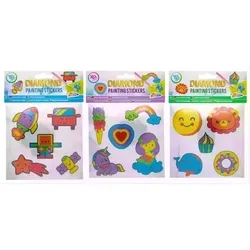 Puzzle mit Diamanten, 5 Aufkleber - verschiedene