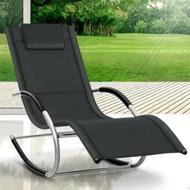 tillvex Relaxliege 150 x 78 x 89 cm Grau