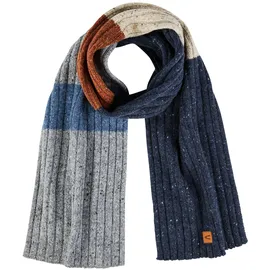 CAMEL ACTIVE Herren Dicker Strickschal aus einem Wollmix Blau, menswear-OS - Einheitsgröße