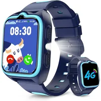 Smartwatch Kinder mit SIM-Kartensteckplatz, LBS+WLAN+GPS-Tracker&Telefonfunktion
