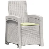 vidaXL Liegesessel Garten 1 x 1 x 1 cm Weiß