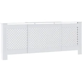 vidaXL Heizkörperverkleidung MDF Weiß 205 cm