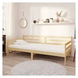 furnicato Bett Multifunktionales Tagesbett aus massivem Kiefernholz 204x98x70 cm (1-tlg), Stabiles Sofabett mit Lattenrost als Gästebett für Übernachtungsgäste braun