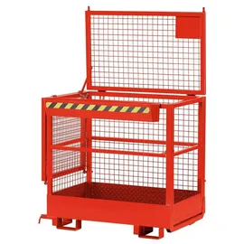 R+R INDUSTRIETECHNIK Arbeitskorb Stahl 1200x800x1950mm Feuerrot
