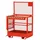 R+R INDUSTRIETECHNIK Arbeitskorb Stahl 1200x800x1950mm Feuerrot