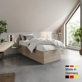 home collective Boxspringbett 90 x 200 cm H2 Beige