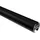 Interdeco GARDINENSTANGE INNENLAUF Siteno Elanto 480 cm (geteilt in 3 x 160 cm), 1-läufig, 20 mm Ø Schwarz