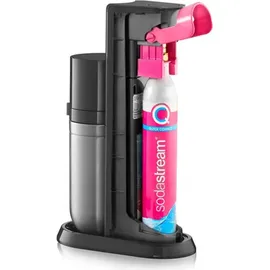 Sodastream Duo schwarz + Glaskaraffe + PET-Flasche + Zylinder