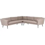 Beliani Gartensofa Beige, Grau, 243x243x70