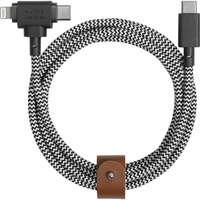 Native Union Belt Cable Duo USB Kabel 1,5 m Schwarz, Weiß