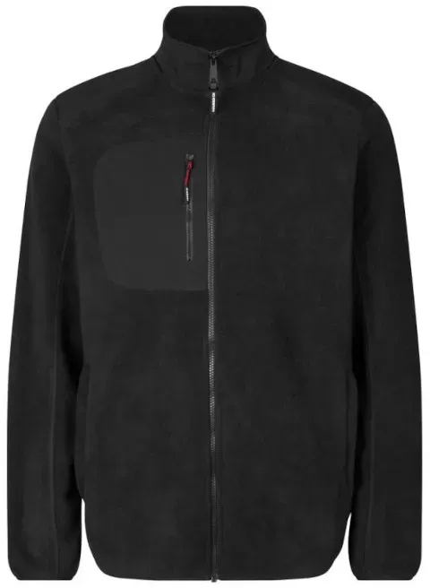Id Identity Fleecejacke eingefasst - Schwarz , XL