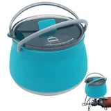 Faltbarer Wasserkocher Aus Silikon | Camping-Wasserkocher Tragbar | Reise-Teekessel, Kompakter Reise-Wasserkocher, Tragbarer Wasserkocher, Reise-Wasserkocher, Zusammenklappbarer Teekessel, Tragbarer W
