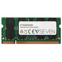 V7 V742002GBS Notebook DDR2 SO-DIMM Arbeitsspeicher 2GB (533MHZ, CL5, PC2-4200, 200pin, 1.8 Volt)
