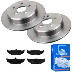 ATE Bremsensatz, Scheibenbremse hinten rechts links voll 270mm für CHRYSLER 5083071AA 05114424AA 4863784 1420-22710