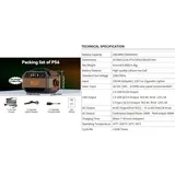 Tragbare Powerstation Solargenerator - P56 - 288,6 Wh Kapazität - AC 230 V Ausgang - EU-Stecker - Lithium-Ionen-Akku - Für Camping & Notstrom