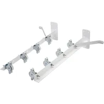Sauvic Wäscheständer 89396 mit 8 Riemenscheiben, kunststoffbeschichtet Weiß, 55 cm
