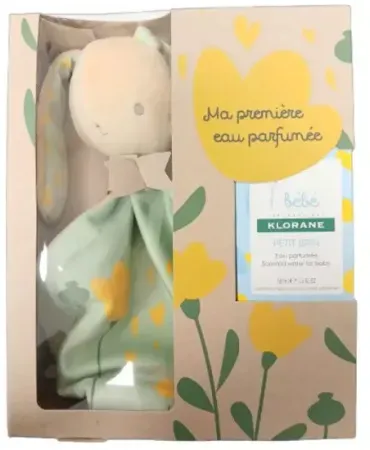 Klorane Baby Ringelblume Bio Geschenkset Hase/Parfümiertes Wasser Petit Brin Sanft Entspannend 50ml
