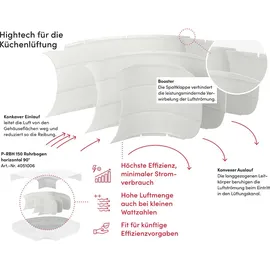 Silverline F-RBH 150 Rohrbogen horizontal 90°