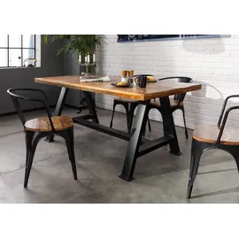 MASSIVMOEBEL24.DE Altholz 220 x 76 x 100 cm mehrfarbig