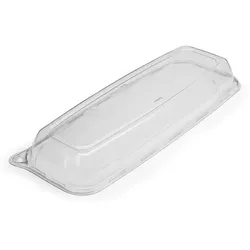 MONOUSO - Plastikdeckel Transparent rechteckig extra hart (5 Stück)