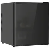 Mini Kühlschrank 44l Schwarz - Getränkekühlschrank Für 46 Dosen, Kompaktkühlschrank Mit Einstellbarem Thermostat, Freistehender Zimmerkühlschrank