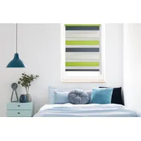 MYDECO Doppelrollo mydeco "Just-Triple" Gr. 1, grün - Anthrazit