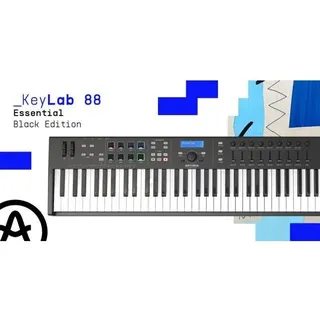 Arturia KeyLab Essential 88 Black (Keyboard), MIDI Controller, Schwarz