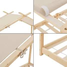 [en.casa] Kinderbett Brome Hausbett 90 x 200 cm Kiefer naturbelassen beige