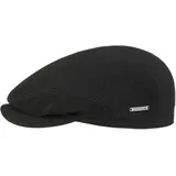 Stetson Vedrick Flatcap Herren Schirmmütze Made in EU Winter schwarz 56 cm - 56